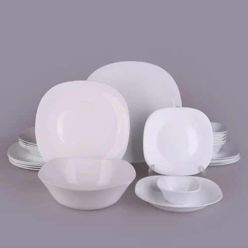 سرویس غذا خوری 26 پارچه اپال مدل مربع کلاسیک