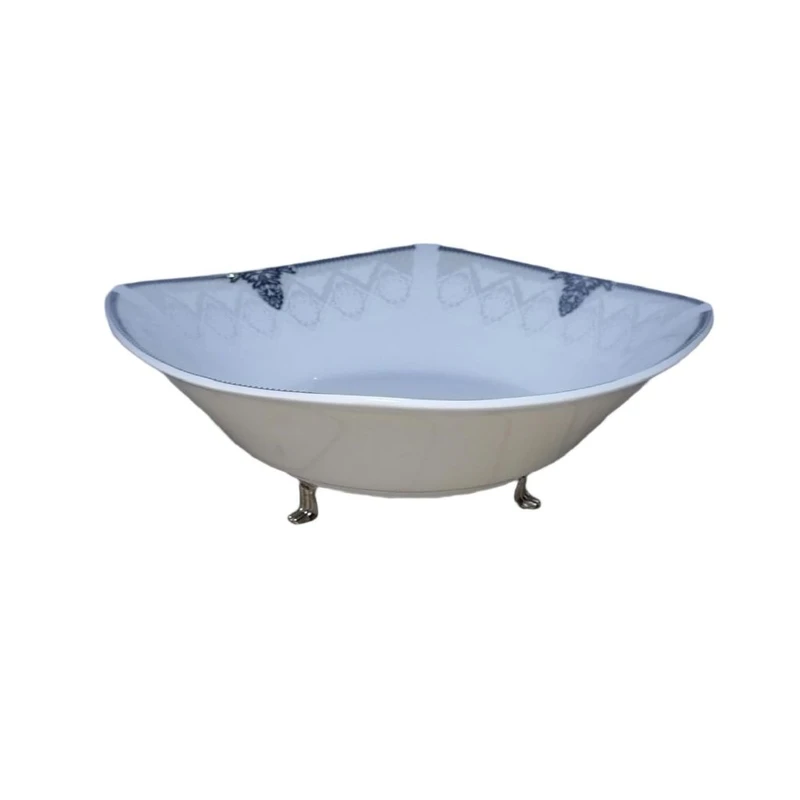 کاسه آجیل خوری چینی پارس مدل مربع کلاسیک