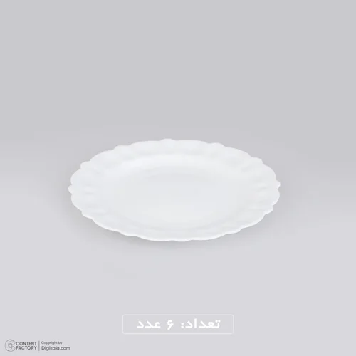 بشقاب غذا خوری برنج خوری اپال کنگره سایز 26 سانت