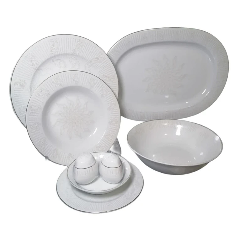 سرویس غذاخوری 28 پارچه 6 نفر مقصود مدل آکامانا لوستر