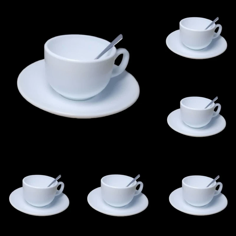 سرویس قهوه خوری 18 پارچه 6 نفره دینو مدل گرد کلاسیک